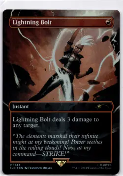 MTG Lightning Bolt (Rainbow Foil) NM Secret Lair Drop Series R Magic 174 - Image 1