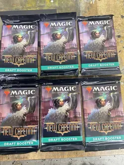 (Lot of 6) Streets of New Capenna Draft Booster Packs Magic The Gathering MTG - Image 1