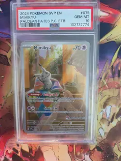 Mimikyu - ETB 075 (Pokemon Center Exclusive) 075 Sv: Promo Cards PSA 10 - Image 1