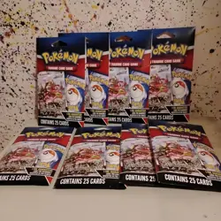 Pokemon TCG Pack with 1 Foil Card Guaranteed - New/Sealed - Lot of 7 - Image 1