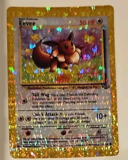 Pokemon Vending Sticker 1999 Prism Holo 51/64 Eevee - Image 1