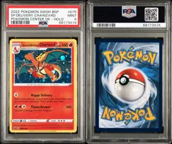Pokemon Special Delivery Charizard SWSH075 Holo Black Star Promo PSA 9 - Image 3