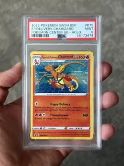 Pokemon Special Delivery Charizard SWSH075 Holo Black Star Promo PSA 9 - Image 4
