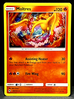 Pokemon TCG Moltres 38/214 Lost Thunder Cracked Ice Theme Deck 2018 - Near Mint - Image 1