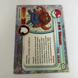 Gloom #44 1999 Topps Pokemon TV Animation Edition Series 1 Blue Logo - Image 2