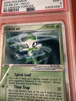 Pokemon 2005 EX Unseen Forces #117 Celebi EX-Holo PSA 9 - Image 4