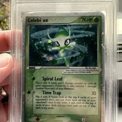Pokemon 2005 EX Unseen Forces #117 Celebi EX-Holo PSA 9 - Image 5