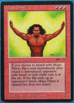 Mijae Djinn Arabian Nights PLD Red Rare MAGIC MTG CARD (ID# 500952) ABUGames - Image 1