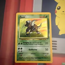 Pokemon Card Pinsir 9/64 Jungle Holo Rare No Symbol Misprint - Image 2