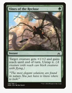 Vines of the Recluse #146 OGW Magic Card in Protective Sleeve - Image 1