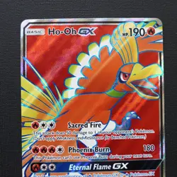 Ho-Oh GX 131/147 Full Art Burning Shadows Near Mint Pokemon Card - Image 3