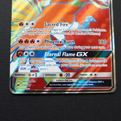 Ho-Oh GX 131/147 Full Art Burning Shadows Near Mint Pokemon Card - Image 4