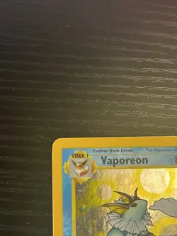 Pokemon TCG Vaporeon 12/64 Jungle Set Holo Rare Card Vintage WOTC 1999 MP - Image 3
