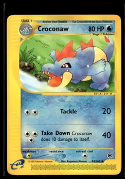 2002 E-Card - Expedition Croconaw Stage 1/Uncommon #74 - Image 1