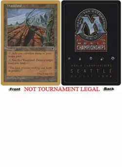 Wasteland (Ben Rubin - 1998) World Championship HEAVILY PLD CARD ABUGames - Image 1