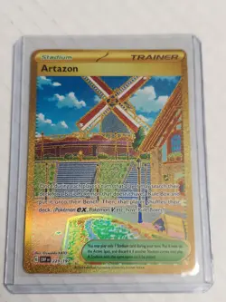 Pokemon TCG Hyper Rare Artazon #229/197 (Gold Card) Obsidian Flames - Image 3