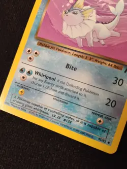 Dark Vaporeon 45/82 Team Rocket Pokemon Vintage Card Year 2000 - Image 3