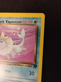 Dark Vaporeon 45/82 Team Rocket Pokemon Vintage Card Year 2000 - Image 4