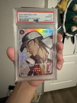 2023 One Piece JAP Sakazuki OP04 Special Alt Art Card PSA 10 Gem Mint - Image 1
