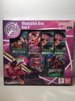 One Piece Illustration Box Vol.4 English Promo Card OP08 OP11 OP12 OVP Sealed - Image 1