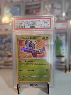 Pokemon Card Shining Celebi SM79 Shining Legends Promo PSA 9 - Image 1