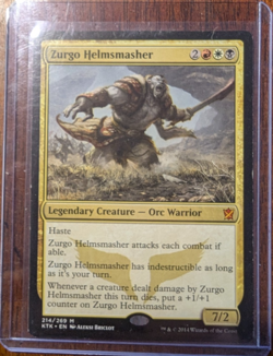 MTG Khans of Tarkir Magic: The Gathering Zurgo Helmsmasher NM - Image 1