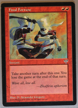Final Fortune - MTG - Mirage - Magic: The Gathering - Image 1