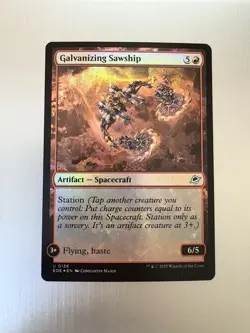 Galvanizing Sawship - 136 - MTG: Edge of Eternities - Uncommon - FOIL - Image 1