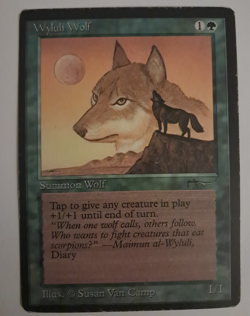 Wyluli Wolf HP (Light Mana Symbol) Arabian Nights MTG Magic the Gathering - Image 1