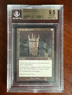 BGS 9.5 Mtg Urza’s Legacy Grim Monolith - Image 1