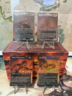 MTG Lord Of The Rings Mount Doom Scene One Ring Magic The Gathering Cards - Image 1