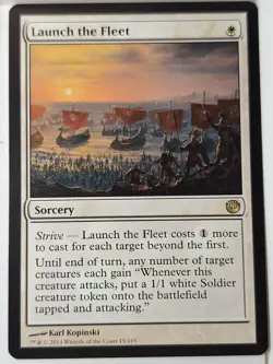 Launch The Fleet - Journey into Nyx - Magic the Gathering MTG Nice! - Image 1