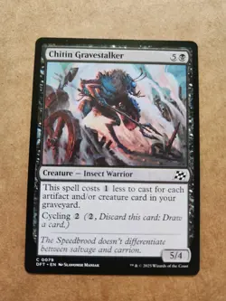Chitin Gravestaker - MTG - Aetherdrift Magic - Combine Ship 1-10 $4.88 - Image 1