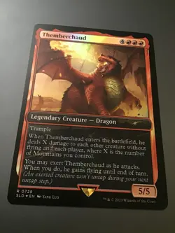 MTG Secret Lair x Dungeons & Dragons #0728 Themberchaud Foil - Image 1