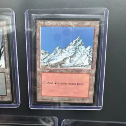 MTG Ice Age Snow-Covered Lands 1 Of Each Lands Vintage Magic The Gathering - Image 2