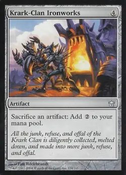 MTG English Krark-Clan Ironworks Light Play Foil Fifth Dawn - Image 1