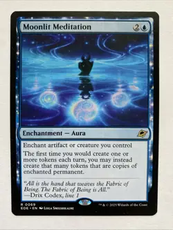 Moonlit Meditation NM RARE Edge of Eternities [EOE] MTG Blue Enchantment Regular - Image 1