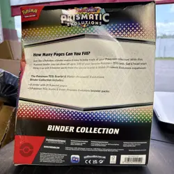 POKEMON Scarlet & Violet Prismatic Evolutions Binder Collection, Box Has Wear - Image 2