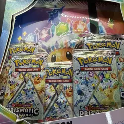 POKEMON Scarlet & Violet Prismatic Evolutions Binder Collection, Box Has Wear - Image 3