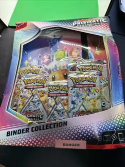 POKEMON Scarlet & Violet Prismatic Evolutions Binder Collection, Box Has Wear - Image 4
