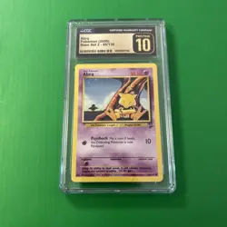 🔥 CGC PRISTINE 10 2000 Pokemon BASE SET 2 Abra #65/130 🔥 - Image 1