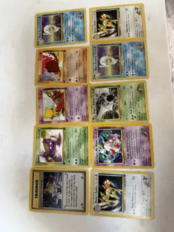 10 Very Good Condition Pokemon Cards - Image 1