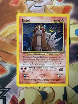 Pokemon Neo Revelation Holo Rare Entei (#244) 6/64 Near Mint NM Swirl - Image 1