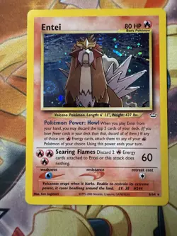 Pokemon Neo Revelation Holo Rare Entei (#244) 6/64 Near Mint NM Swirl - Image 3