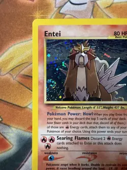 Pokemon Neo Revelation Holo Rare Entei (#244) 6/64 Near Mint NM Swirl - Image 4
