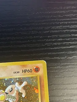 Pokemon TCG Hitmonlee Mystery of the Fossils Holo (Japanese) WOTC 1999 MP - Image 4