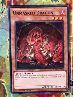 Yugioh Unmasked Dragon EGO1-EN016 Single - Image 1