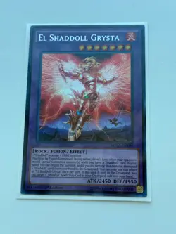 El Shaddoll Grysta Secret Rare MP15-EN160 Near Mint Yugioh - Image 1