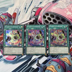 JUSH-EN025 Yummy☆Surprise x3 Super Rare 1st Ed YuGiOh Playset - Image 1