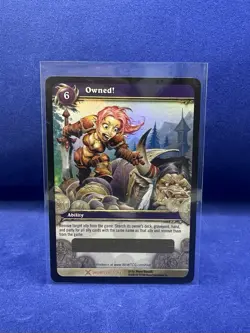 World of Warcraft TCG - Owned! - Loot Card - Unscratched - Near Mint - Image 1